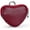 Claret, variant on Heart-Shaped Genuine Leather Coin Purse - Small Cute Wallet With Zipper Storage For Women