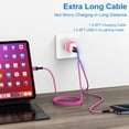 thumbnail image 7 of Compatible for iPhone Charger Block, 20W Type C Charger Adapter, USB C Charger Block+6FT USB C Charging Cable, Dual Port USB C Wall Charger Plug USB C Brick Power Base Compatible for iPhone, Pink, 7 of 7