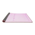 thumbnail image 2 of Ahgly Company Indoor Round Solid Pink Modern Area Rugs, 5' Round, 2 of 4