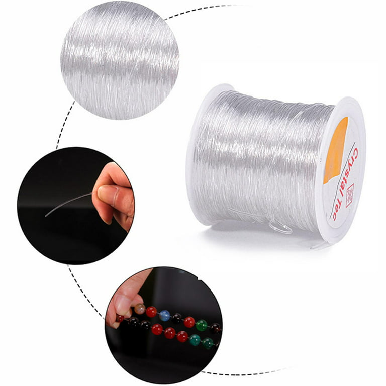 Elastic String For Bracelets, 10 Pcs Colorful Crystal Beading Wire For  Jewelry Making Stretchy Bracelet String Stretch Cord For Bead Bracelets
