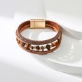 thumbnail image 3 of SUSHANG Irregular Magnetic Clasp Bracelet Women Leather Cuff Bracelet Set Multilayer Wrap Bracelet Irregular Gravel Bracelet Clasp Bracelet, 3 of 5