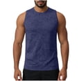 thumbnail image 2 of BRGZLK Men's Cotton Sleeveless Shirt Workout Muscle Tank Tops Casual Washed T Shirts Summer Beach, 2 of 7