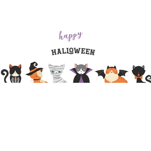 pdqouc Halloween Window Clings Wall Stickers Wall Stickers Halloween Party Window Glass Decoration Wall Sticker for Halloween Party Toilets Door Living Room Bedroom Kitchen Decorations