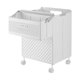 thumbnail image 4 of Cesta de ropa plegable con ruedas, cesta de almacenamiento, contenedor de ropa de gran capacidad. Blanco, 4 of 9