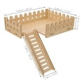 thumbnail image 2 of OUNONA Hamster Cage Platform Hamster Cage Wooden Ladder Hamster Climbing Platform, 2 of 8
