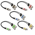 thumbnail image 2 of 1pcs 0.3m XLR Female Jack To Dual 2 Male Plug Y Splitter 30cm Adapter Cable Wire for Amplifier Speaker Headphone Mixer, 2 of 6