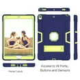 thumbnail image 6 of iPad Air 3 Case 10.5" (2019), iPad Pro 10.5" Case, Allytech Three Layers Shockproof Kickstand Heavy Protection Bumper Defender Anti-Scratch Back Cover for Apple iPad Air 3/ Pro 10.5", Darkblue/Green, 6 of 8