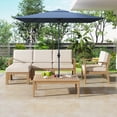 thumbnail image 2 of Harper & Bright Designs 6 Piece Outdoor Sectional Sofa Set, Acacia Wood Frame Patio Sectional Sofa Set with Coffee Table and Removable Cushion & Multi-Functional Ottoman for Garden Backyard, Beige, 2 of 14