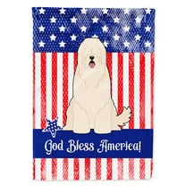 Carolines Treasures BB3019CHF Patriotic USA South Russian Sheepdog Flag Canvas House Size
