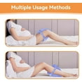 thumbnail image 5 of Alignment Pillows for Side Sleepers, 2025 New Hip Alignment Pillow, Relieve Hip Pain & Sciatica, Heart-Shaped Memory Foam Pillows for Leg and Knee Hip Supports with Adjustable Strap (Grid Blue), 5 of 8