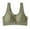 Green, variant on HongQid Front Closure Bra Women's Bra Seamless Stretch Wireless Lightly Lined Comfort Bra