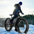 thumbnail image 6 of Marknig Fat Tire Mountain Bike with 26 inch Wheels, 21 Speed Bicycle with High Carbon Steel Frame, Double Disc Brake and Front Suspension Anti-Slip for Adults, Black, 6 of 6