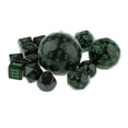 thumbnail image 4 of Dados Numéricos de Varios Lados Acrílicos Sunnimix 15 Piezas para Juego de Mesa de Rol Verde, 4 of 5