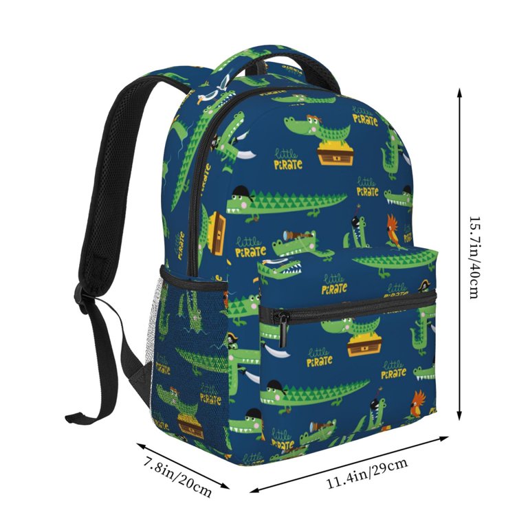 Xecao Little Pirate Crocodile Backpack, a stylish and  display picture 2