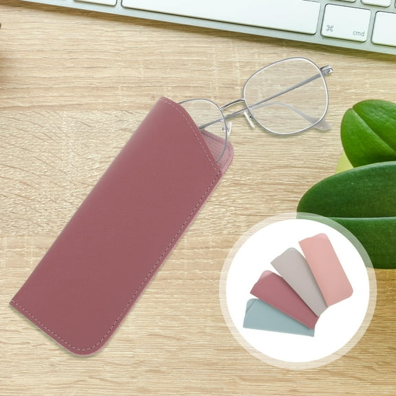 SEWOART 4Pcs Reusable Glasses Pouch Soft Sunglass Case Protective Storage Bag Assorted Colors
