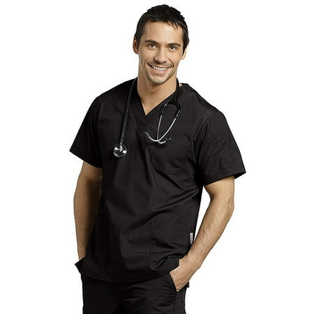 

White Cross Mens V-Neck Scrub Top