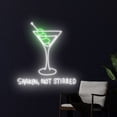 thumbnail image 3 of Handmadetneonsign Shaken Not Stirred Martini Led Sign, Shaken Martini Neon Light, Martini Cocktail, 3 of 5