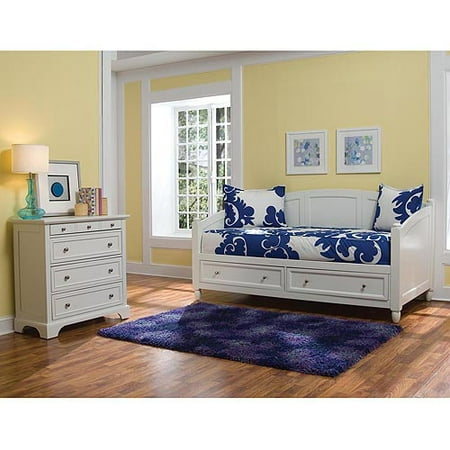 Home Styles Naples Daybed and Chest Furniture Set, White