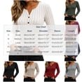 thumbnail image 3 of JOANKDMI Long Sleeve Henley Tops for Women V Neck Button Down Ribbed Knit Shirts Slim Fit Basic Casual Fall Tees Flattering Everyday Layering Essential Solid Outfits, 3 of 7