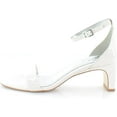 thumbnail image 3 of Naturalizer Women's 27 Edit Iriss Heels Satin Pearl Beige Patent Leather 8M, 3 of 5