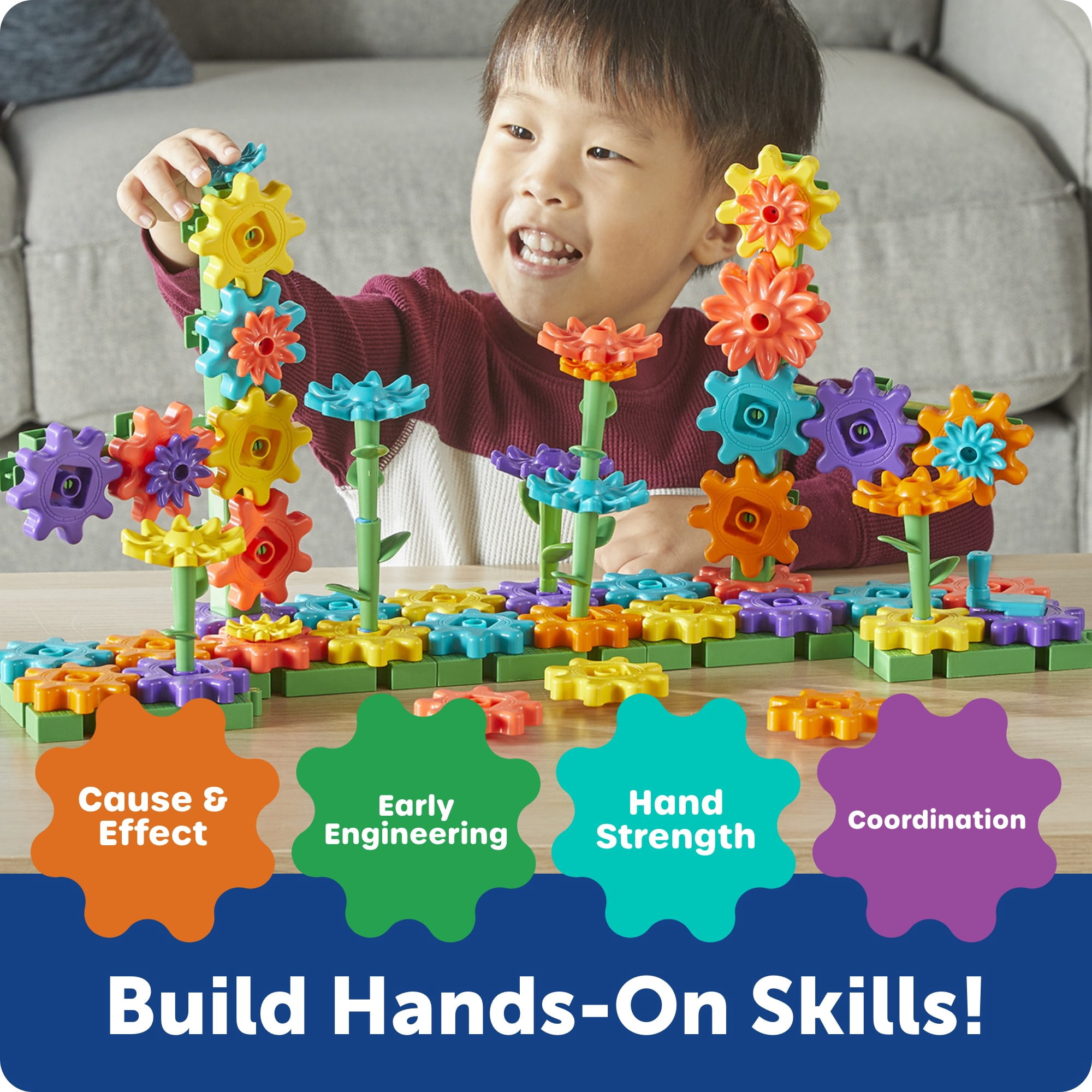 Learning Resources GardenGears Building Set -  Engineering Building Sets, Ages 4+