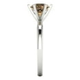 thumbnail image 3 of 1.5 ct Round Cut Simulated Champagne Diamond Solitaire Engagement Ring for Women in 18K White Gold, 3 of 5