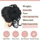 thumbnail image 3 of Hair Bun, Wig ball head women's fashion big grip long beard messy curly hair Ring women's hair bun curly hair bag,for Daily Wear(Dirty gold), 3 of 4