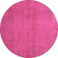 thumbnail image 1 of Ahgly Company Indoor Round Abstract Purple Contemporary Area Rugs, 8' Round, 1 of 4