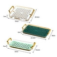 thumbnail image 6 of Ludlz Serving Tray Hollow Draining Board Nordic Style Water Cup Coffee Mug Storage Shelf for Office, 6 of 8