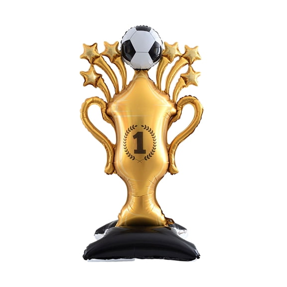 Football-Themed Party Decorations, Football Trophy Foil Balloons, Sports/Birthday Party Supplies, Suitable for Football Fans, 2026 World Cup Decorations.