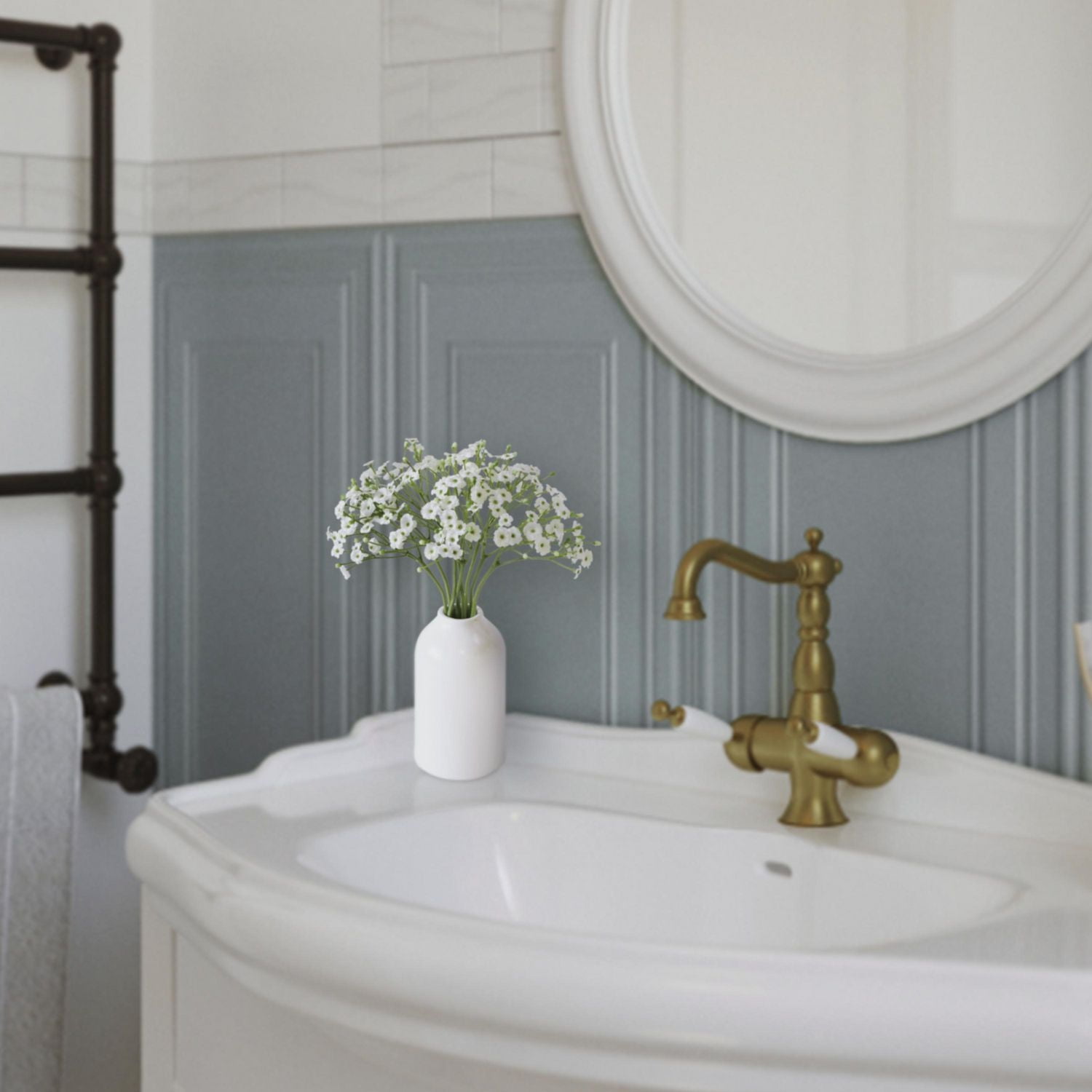 Mainstays Artificial Set of 3 Baby's Breath Stems, 11 inch Height / 12-13 Gram