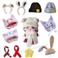 thumbnail image 2 of Doll Accessories for 20cm Idol Doll Plush Cap Small Doll-Hat Earmuffs Scarf for Korea Kpop EXO Star Doll Toy Fans Collection, 2 of 4