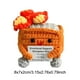 thumbnail image 4 of Lindo Crochet Contenedor Basura Fuego Apoyo Emocional Regalos Divertidos () Naranja, 4 of 8