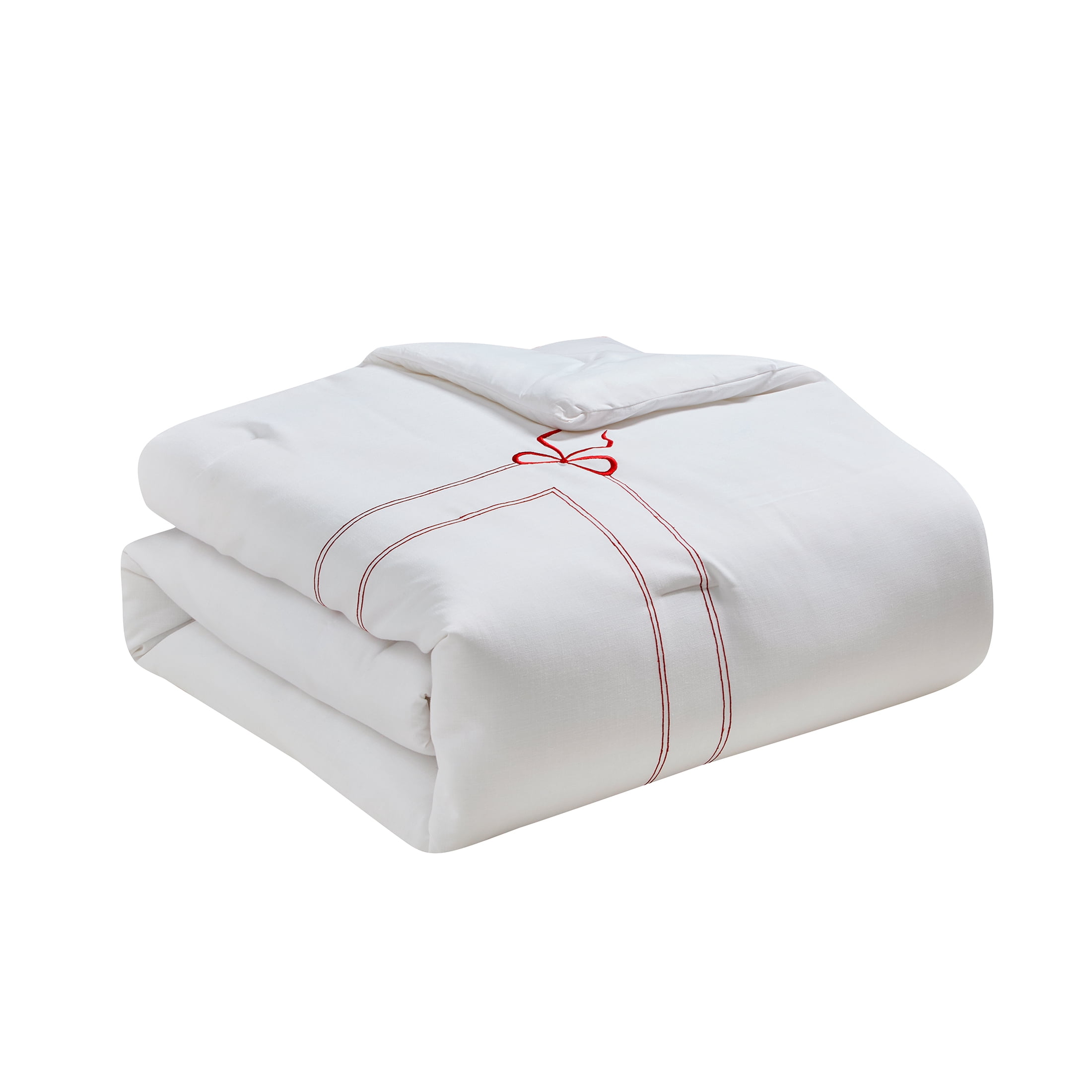 My Texas House Juliet 2-Piece Bright White Adult Comforter Set, Twin/Twin XL