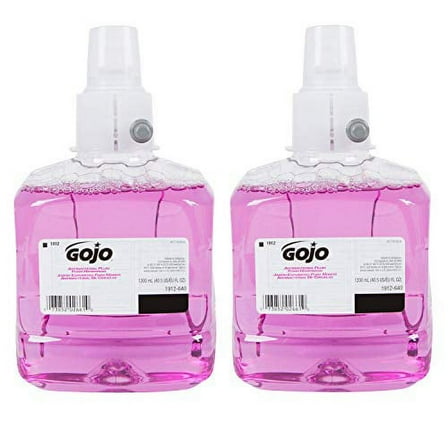 GOJO GOJ191202CT Antibacterial Foam Handwash, Refill, Plum, 1200mL Refill, 2/Carton