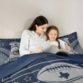 thumbnail image 5 of jejeloiu American Rugby Game Twin Comforter Sets,Football Sport Lover Bedding Set For Ball Game Lover Reversible 2-Piece, 5 of 8