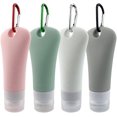 thumbnail image 2 of Silicone Travel Bottles Set, Leak Proof Squeezable Portable Tubes(4pcs, Multicolor), 2 of 5
