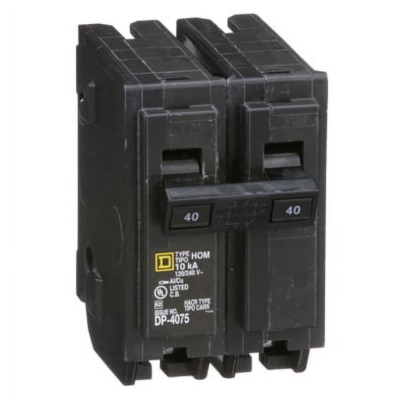 Square D Homeline 40A Double-Pole Standard Trip Circuit Breaker HOM240CP