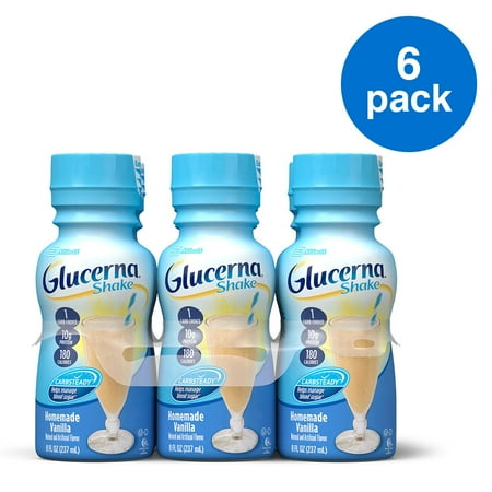 Glucerna Shake, To Help Manage Blood Sugar, Homemade Vanilla, 8 Oz, 6 Ct