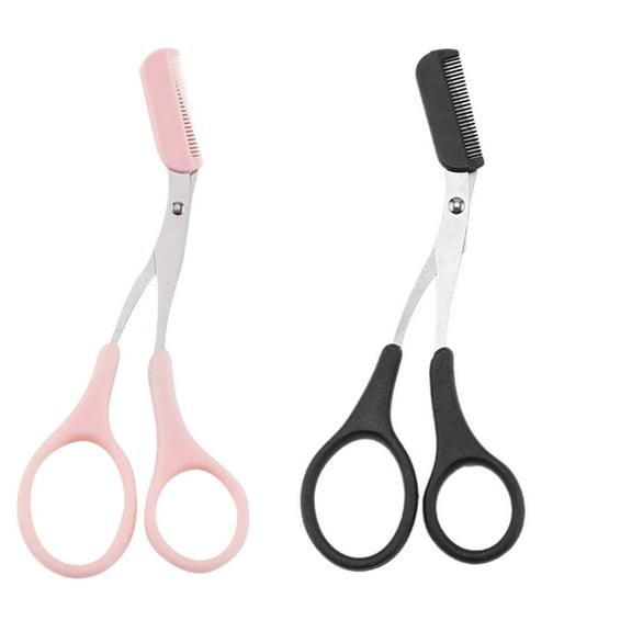 FACEGA Eyebrow Scissors Beginner Friendly Eyebrow Scissors for Women Precise Eyebrow Shaping Mini Scissors,Pink