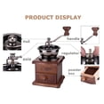 thumbnail image 3 of YIGSECU Retro Coffee Bean Grinder Tool Hand Operated with Anti Slip Base for Stability, 3 of 16