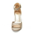 thumbnail image 3 of BURUDANI Women's Fashion Dress Low Heel Sandals Party Wedding Pumps Shoes GOLD/GLITTER Size 8, 3 of 7