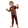 thumbnail image 5 of Mfakffe Halloween Spider Pumpkin Family Pajamas Long Sleeve Matching Loungewear Sets Soft 2-Piece Home Sleep Outfits for Daily Wear, 5 of 6