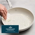 thumbnail image 5 of Circulon Halo with LaserDefense 4pcs Ceramic Nonstick Cookware Set, Dishwasher Safe, Induction and Oven Safe to 500°F, Pearl White, 5 of 7