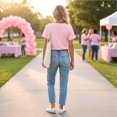 thumbnail image 6 of Breast Cancer Shirts for Women Pink Ribbon Short Sleeve Breast Cancer Awareness T-Shirt Cancer Survivor V-Neck Tops, 6 of 6