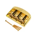 thumbnail image 1 of arctrm Pont de Guitare Électrique Fixe Ensemble de Ponts de Guitare Pièce de Rechange Rouleau Rigide Doré, 1 of 10