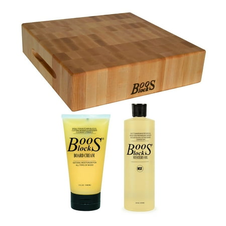 

John Boos Block Classic Reversible Maple Wood End Grain Chopping Block Bundle