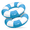 Blue, variant on Sun's Out 36" Inflatable Pool Tubes 2pk, Light Blue Cabana Print for Ages 14+