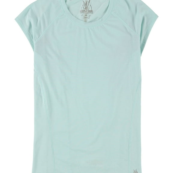 SOLFIRE Womens Breezy Basic T-Shirt, Blue, Medium