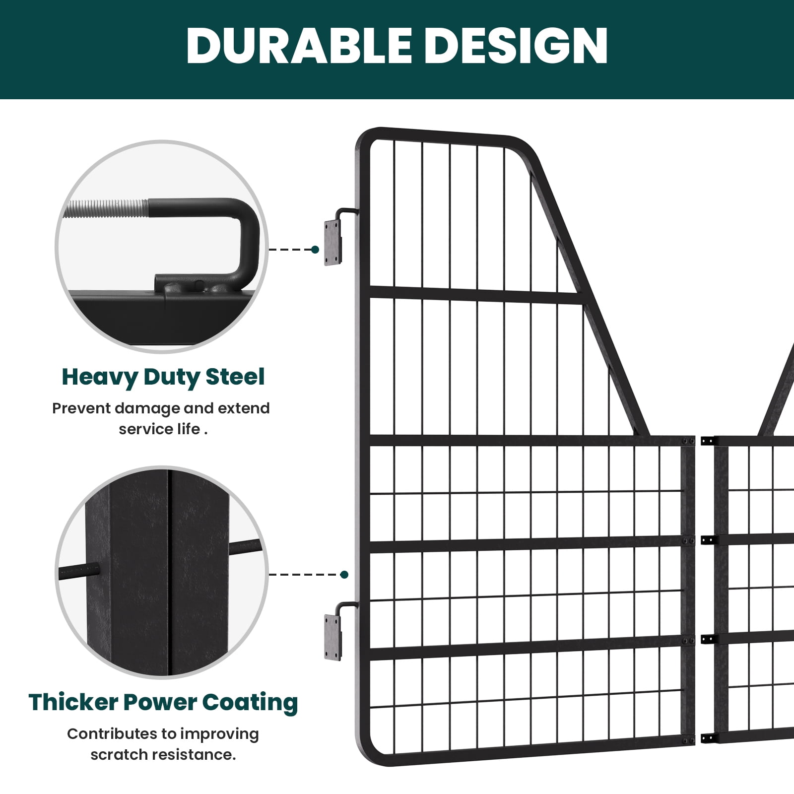 Horse Stall Door Guards, Heavy Duty Yoke Design Stall Gates for Horses & Horse Barns - Essential Horse Stall Accessories & Horse Stall Guard